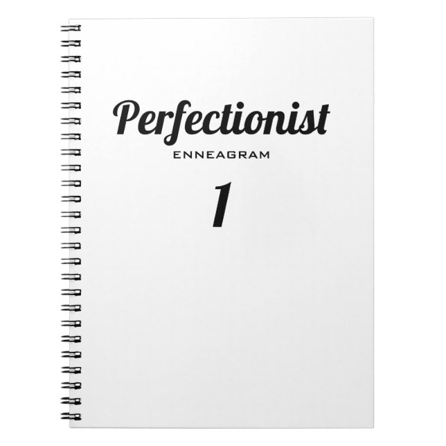 Perfectionist Enneagram 1 Journal-Notebook Notizblock (Vorderseite)