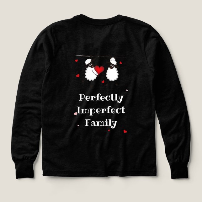 Perfectly Imperfect Family Love Quote Art (Design Rückseite)