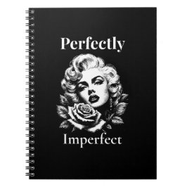 Perfectly Imperfect – Marilyn Noir Notizblock