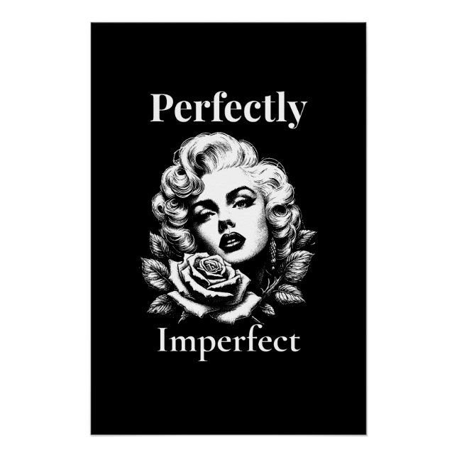 Perfectly Imperfect – Marilyn Noir Poster (Vorderseite)