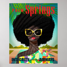 Perfectly Palm Springs Small Poster