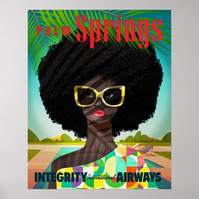 Perfectly Palm Springs Small Poster (Vorne)