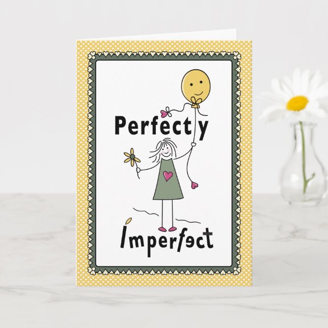 Perfekt 1C_Greeting Card 5"x7" Karte (Kleine Pflanze)