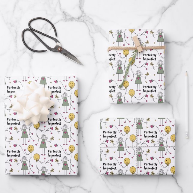 Perfekt 1C_Wrapping Paper Geschenkpapier Set (Vorderseite)