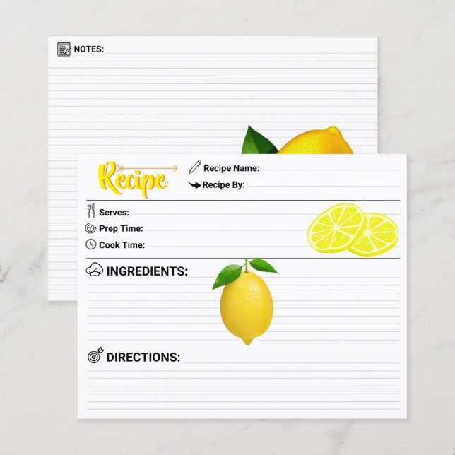 Perfekt 2-seitig - Moderne Nachfüll-Limonen-Rezept (Vorne/Hinten)