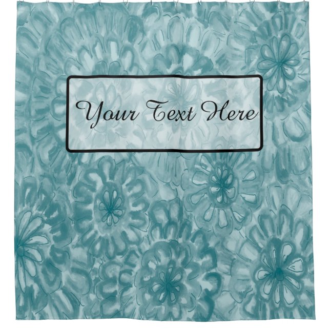 Perfekt aufeinander abgestimmte Blume Duschvorhang (Vorderseite)