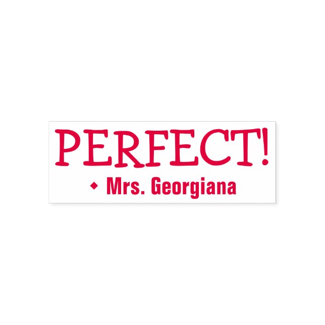 "PERFEKT!" Bewertungsstempel Permastempel (Design)