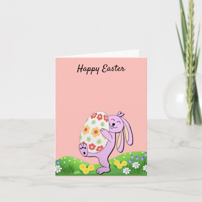Perfekt, Cool glücklich Ostern, glücklich, sonnig Ankündigung (Vorderseite)