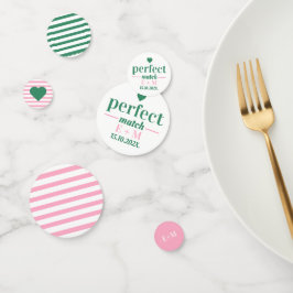 Perfekt für Match Tennis Country Club Brautparty Konfetti