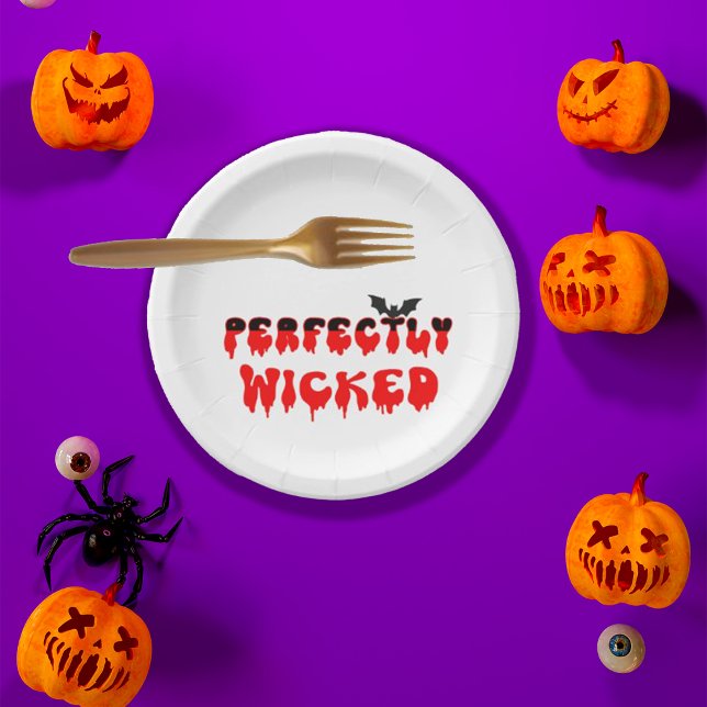 Perfekt geficktes Halloween Pappteller (Von Creator hochgeladen)