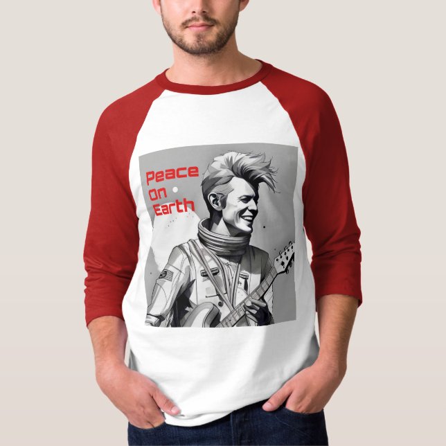 Perfekt Geschenke Weltfrieden NY Men Raglan Shirt (Vorderseite)