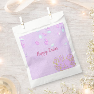Perfekt glückliche Ostern, rosa Eier Geschenktütchen