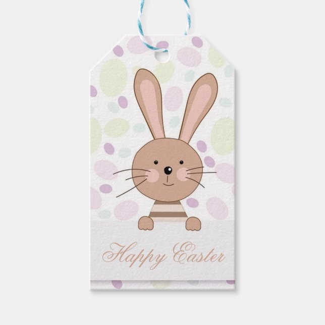 Perfekt glückliche Ostern, sonnig Geschenkanhänger (Vorderseite)