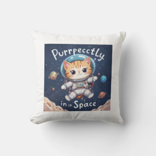 Perfekt im Weltraum Niedliche Kawaii Astronautenka Kissen