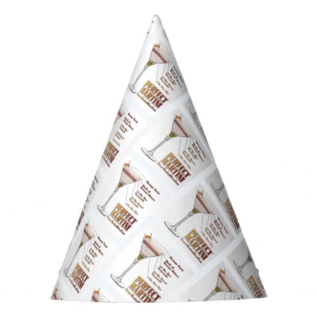 Perfekt Martini Cocktail Rezept: Partyhütchen (Vorderseite)