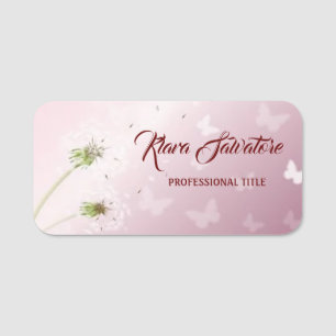 Perfekt Moderne schöne romantische rosa Kronleucht Namensschild