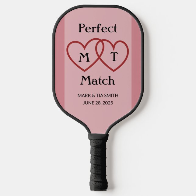 Perfekt passendes Monogramm-Pickleball-Paddel Pickleball Schläger (Vorderseite)