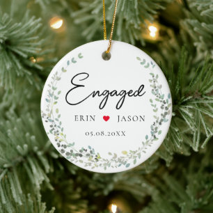 Perfekt passt! Elegant, Simpel, Kranz Keramik Ornament