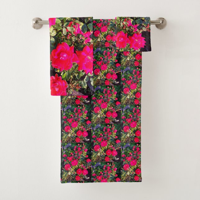PERFEKT PINK ROSES Handtuch Badhandtuch Set (Insitu)