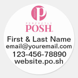 Perfekt Posh Custom Round Stickers