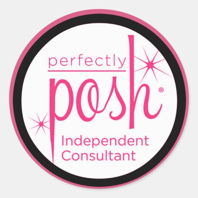 Perfekt Posh Independent Consultant Sticker (Vorderseite)