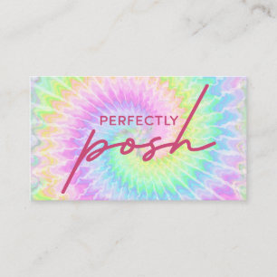 Perfekt posh Tie-Dye-Geschäftskarten-Design Visitenkarte