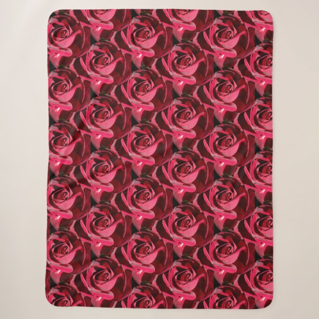 PERFEKT ROTE ROSEN SHERPADECKE (Vorderseite)