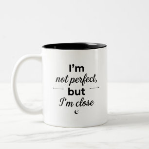 Perfekt sarkastischer Kaffeebecher Zweifarbige Tasse