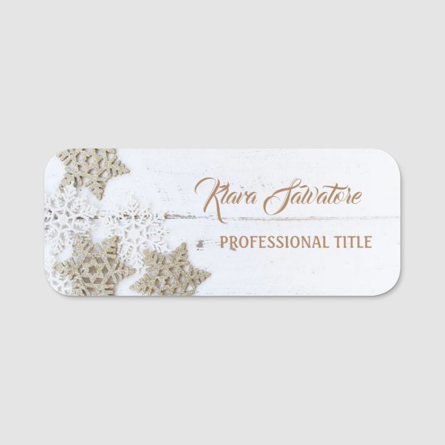 Perfekt Schöne Weihnachtssterndekoration Namensschild (Vorderseite)