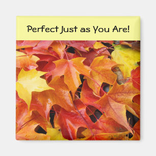 Perfekt, so wie du bist! Magnet Herbstlaub Natur