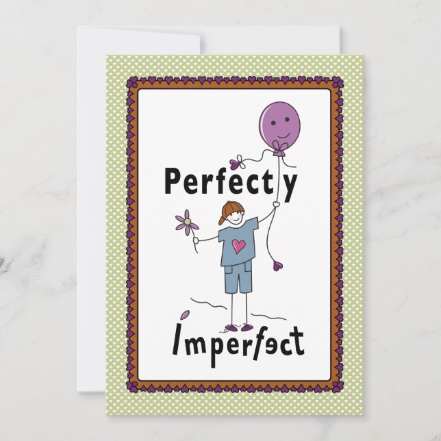 Perfekt Unperfekt 2A_Flat Card 5"x7" (Vorderseite)