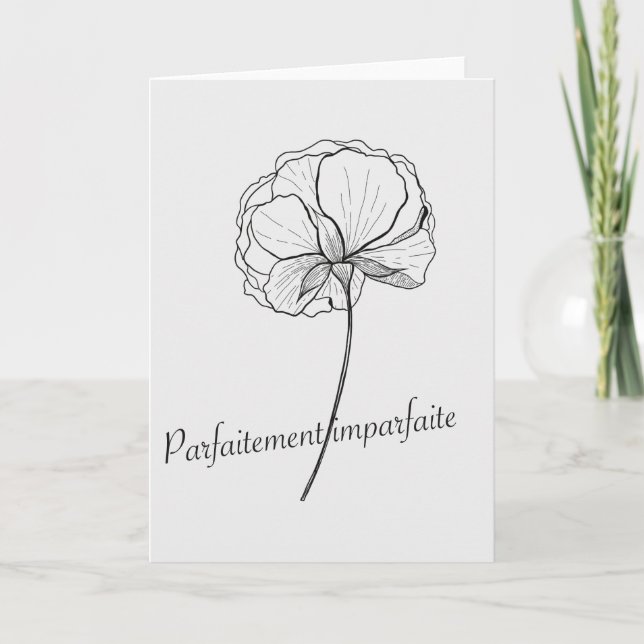 perfekt unvollkommen karte (Vorderseite)
