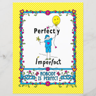 Perfekt unvollkommenes 2_Flachpapier Blatt 8.5x11"