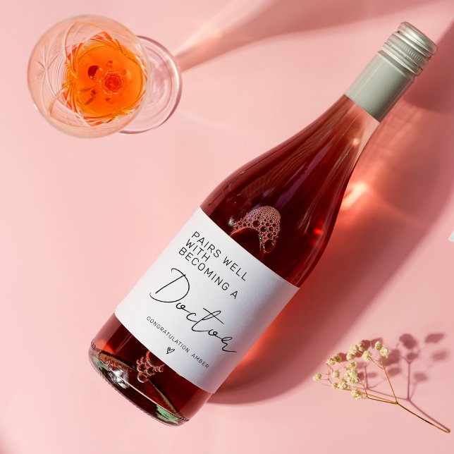 Perfekt, wenn Sie Doktorand werden Weinetikett (Von Creator hochgeladen)