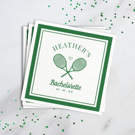 Perfekt zum letzten Swing Tennis Bachelorette Serviette