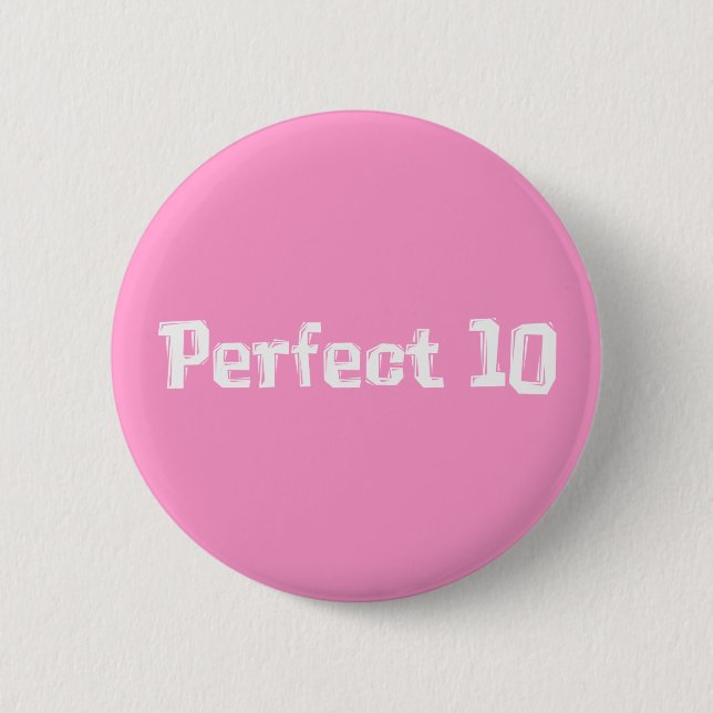 perfekte 10 Geschenke Button (Vorderseite)