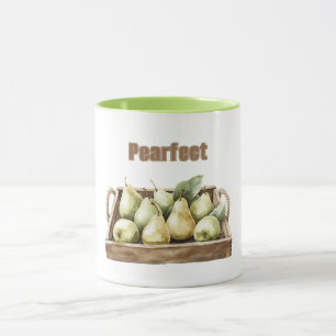 Perfekte Birne Grüne Frucht Tasse