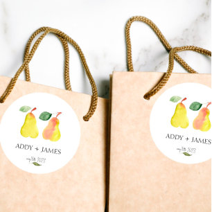 Perfekte Birne - Paare Duschvorrichtung Runder Aufkleber