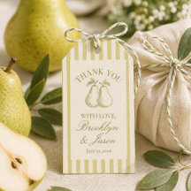 Perfekte Birnen-Geschenkkarte zur Hochzeitsdusche