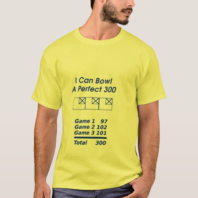 Perfekte Bowlings-Kerbe T-Shirt (Vorderseite)