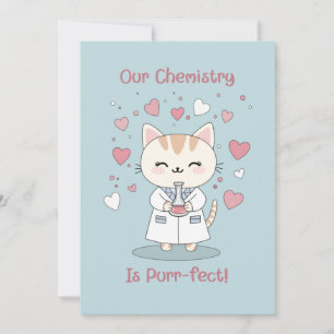 Perfekte Chemie Valentinstag Feiertagskarte
