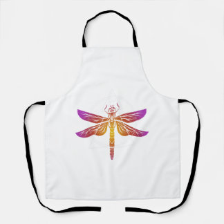 Perfekte coole Dragonfly-Farben Schürze