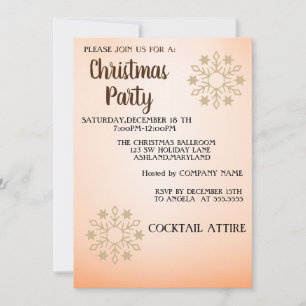Perfekte, Coole Weihnachtsfeier Einladung