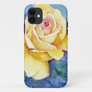 Perfekte gelbe Rose im Watercolor Case-Mate iPhone Hülle