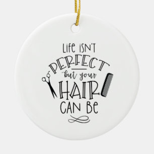 Perfekte Haare Keramik Ornament