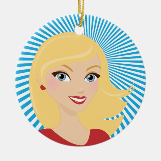 Perfekte Hostess - SRF Keramik Ornament (Vorne)