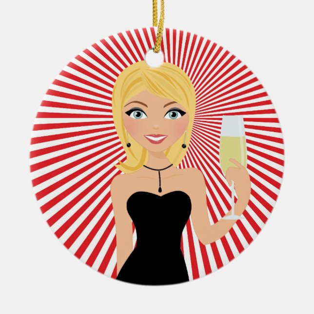 Perfekte Hostess - SRF Keramik Ornament (Vorne)