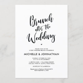 Perfekte Kalligraphie Post Wedding Brunch Einladun Einladung