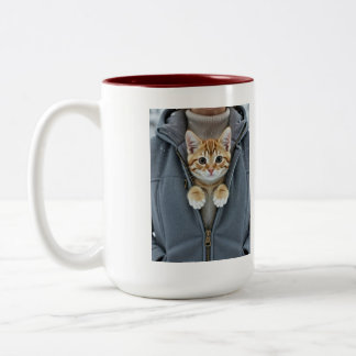 Perfekte Katzenmutter, bitte nicht anfassen Zweifarbige Tasse