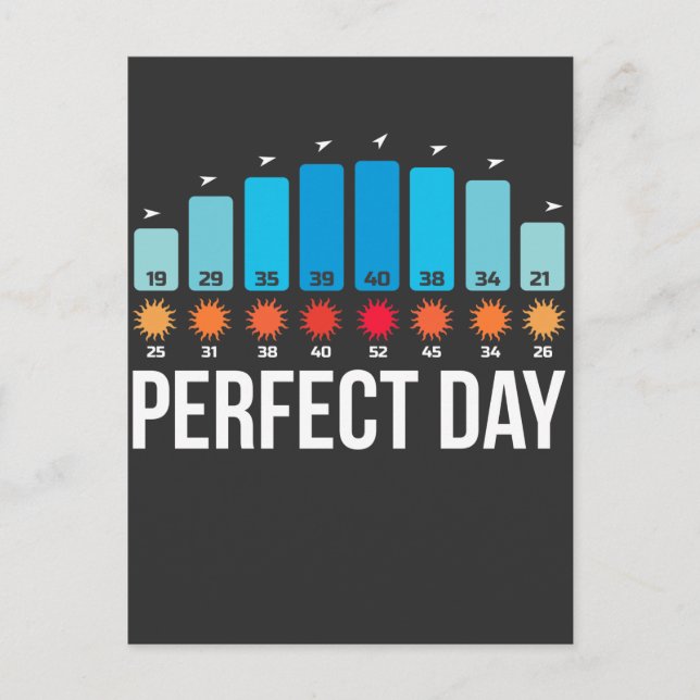 Perfekte Kitesurfing Beach Day Surfer Wassersport Postkarte (Vorderseite)